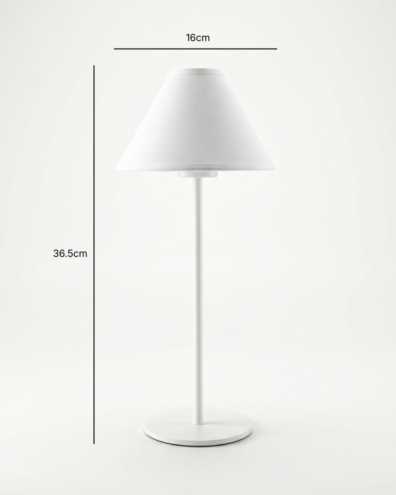 Arly Portable Lamp - Classic Empire Fabric Shade