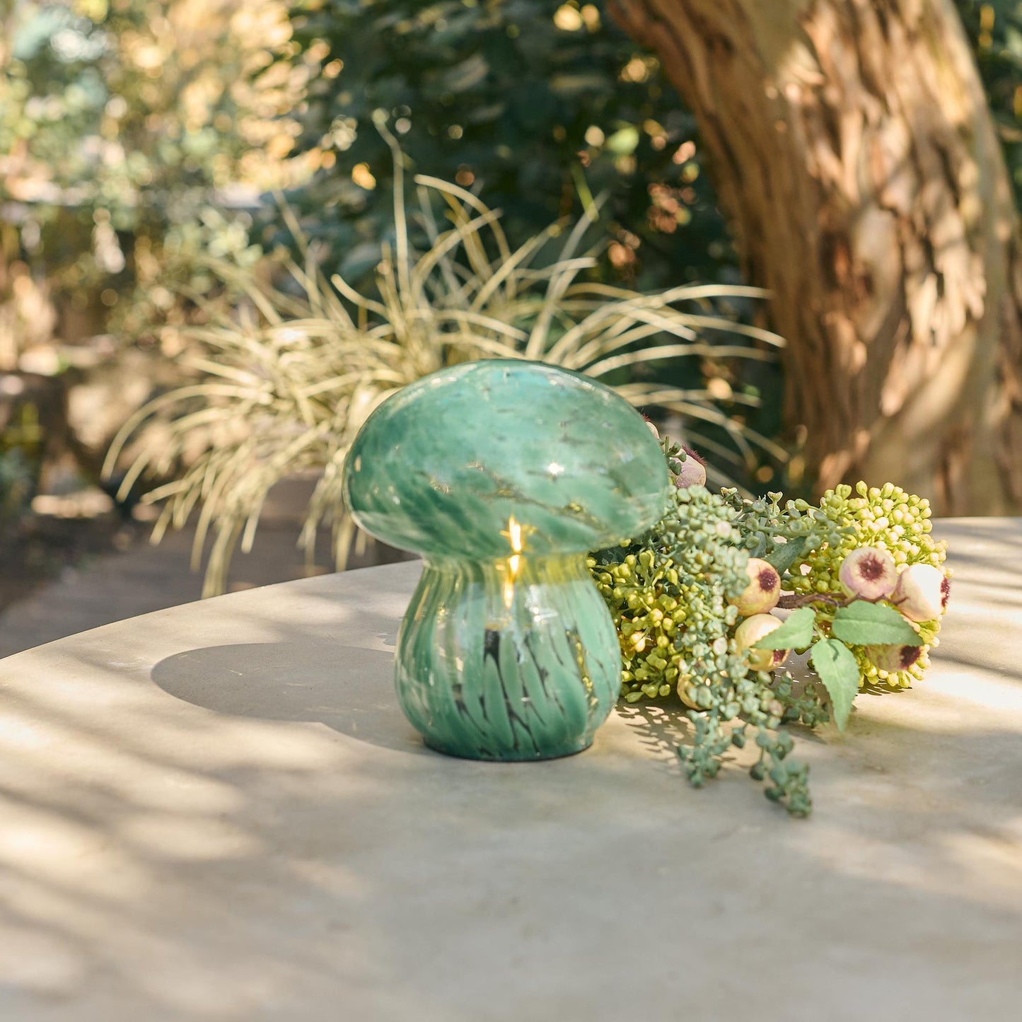 Mushroom Portable Table Lamp - Forest Green