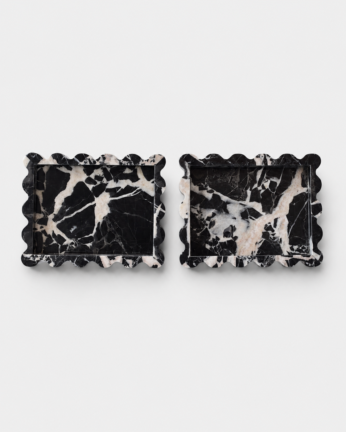 The Sierra Tray - Black Bulgari Marble