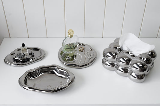 Ripple Tray – Small - Silver