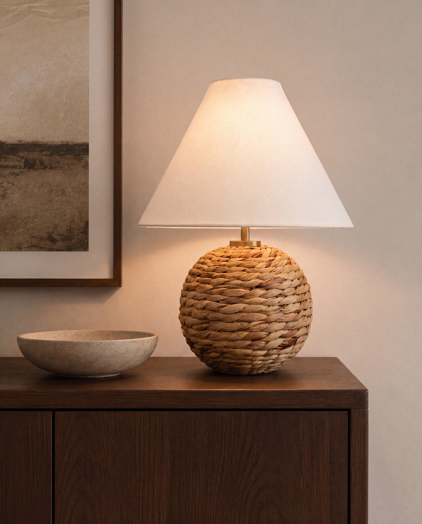 Ada Portable Table Lamp - Linen Shade