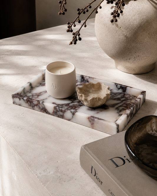 The Vali Tray - Viola Marble