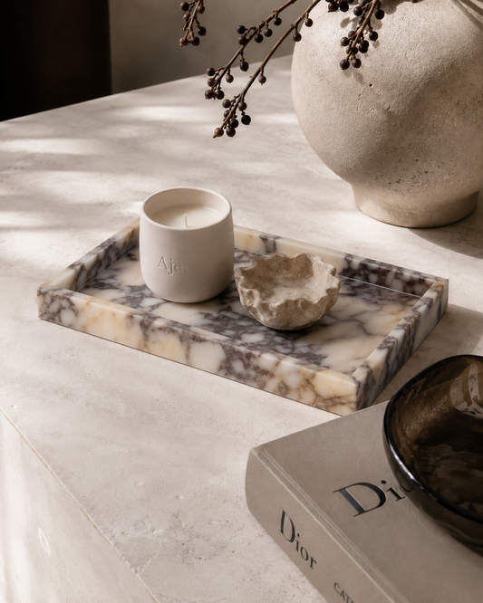 The Vali Tray - Viola Marble