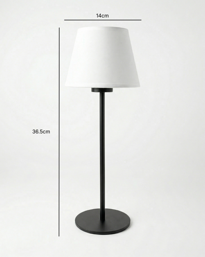 Arden Portable Lamp - Tapered Drum Fabric Shade