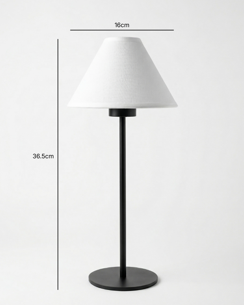 Arden Portable Lamp - Classic Empire Fabric Shade