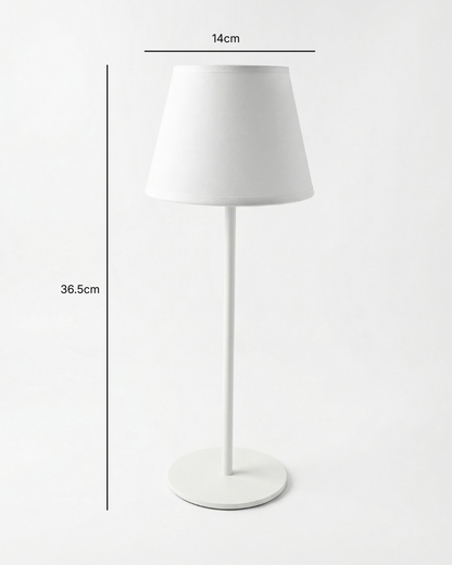 Arly Portable Lamp - Tapered Drum Fabric Shade