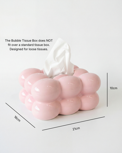 Bubble Tissue Box - Pink