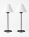 Arden Portable Lamp - Classic Empire Fabric Shade - Set of 2