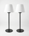 Arden Portable Lamp - Tapered Drum Fabric Shade - Set of 2