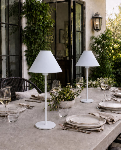 Arly Portable Lamp - Classic Empire Fabric Shade