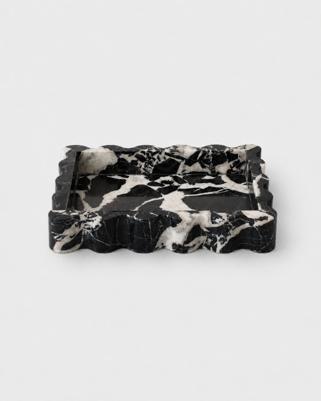 The Sierra Tray - Black Bulgari Marble