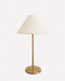 Portable Brass Table Lamp - Linen Shade