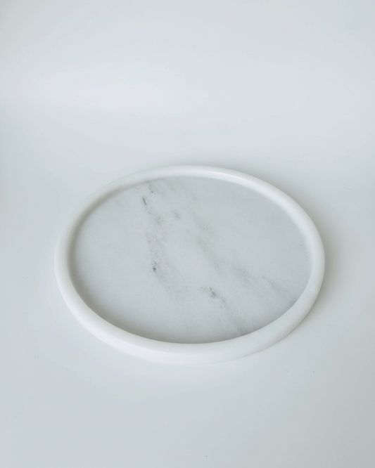 Round Marble Tray