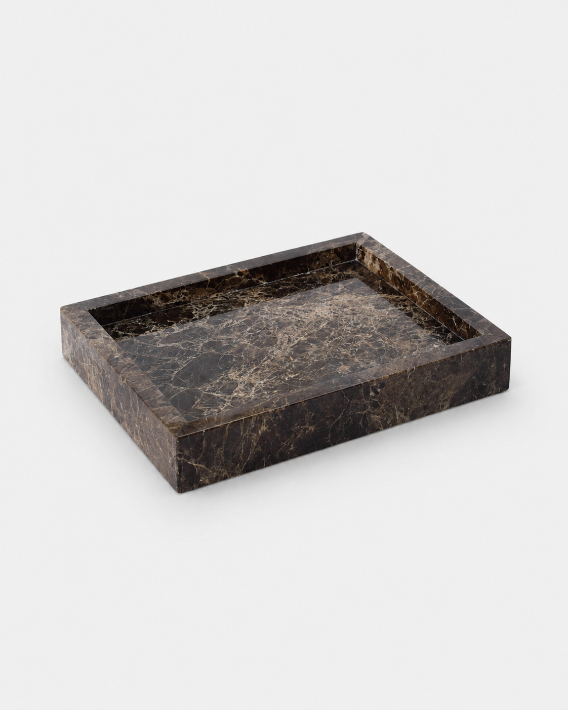 The Cora Tray - Emperador Brown Marble