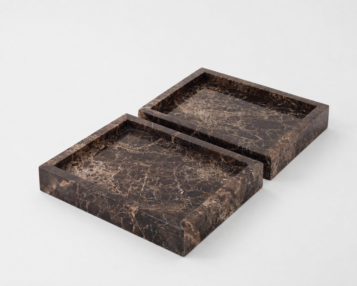 The Cora Tray - Emperador Brown Marble