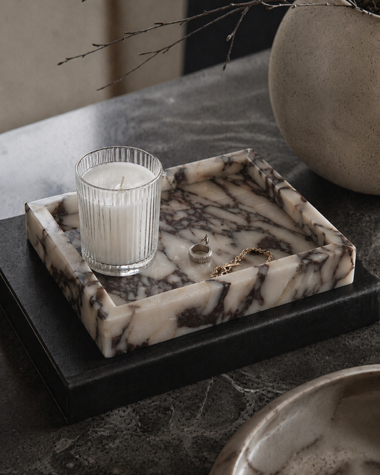 The Cora Tray - Viola Marble