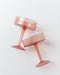 Handblown Hammered Coupe Cocktail Glass Pair - Blush
