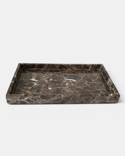 The Vali Tray - Emperador Brown Marble