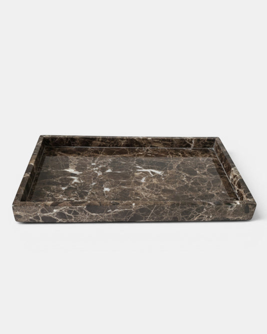 The Vali Tray - Emperador Brown Marble
