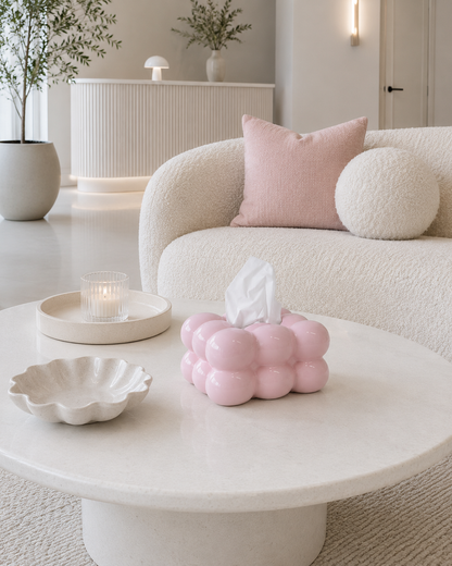 Bubble Tissue Box - Pink