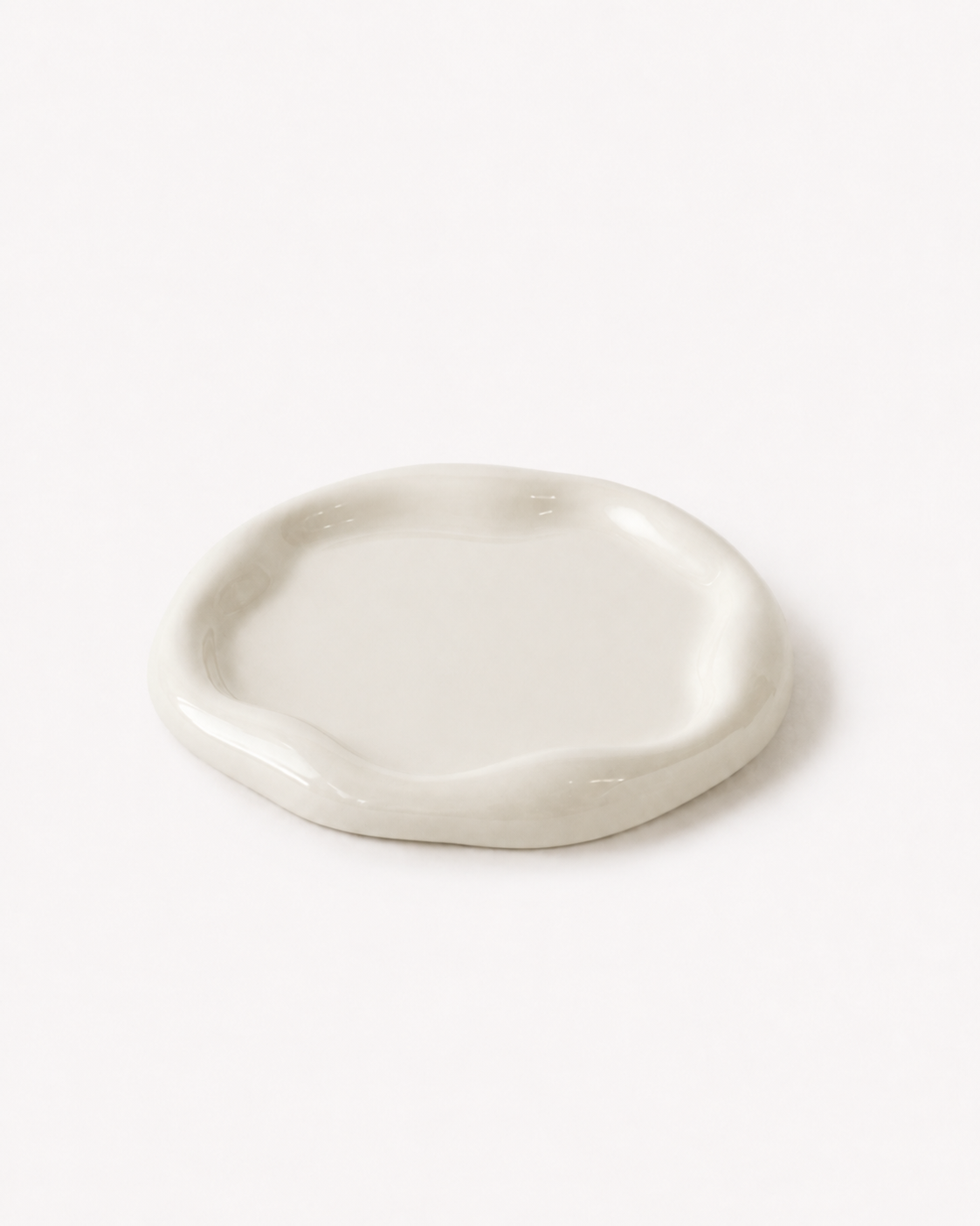 Ripple Tray – Round - Ivory