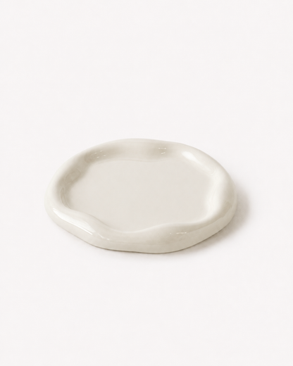 Ripple Tray – Round - Ivory