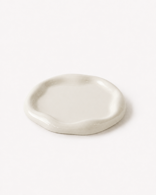 Ripple Tray – Round - Ivory