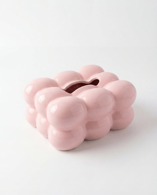 Bubble Tissue Box - Pink