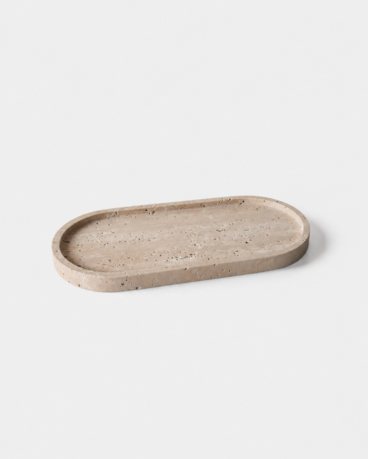 The Tala Oval Tray - Travertine