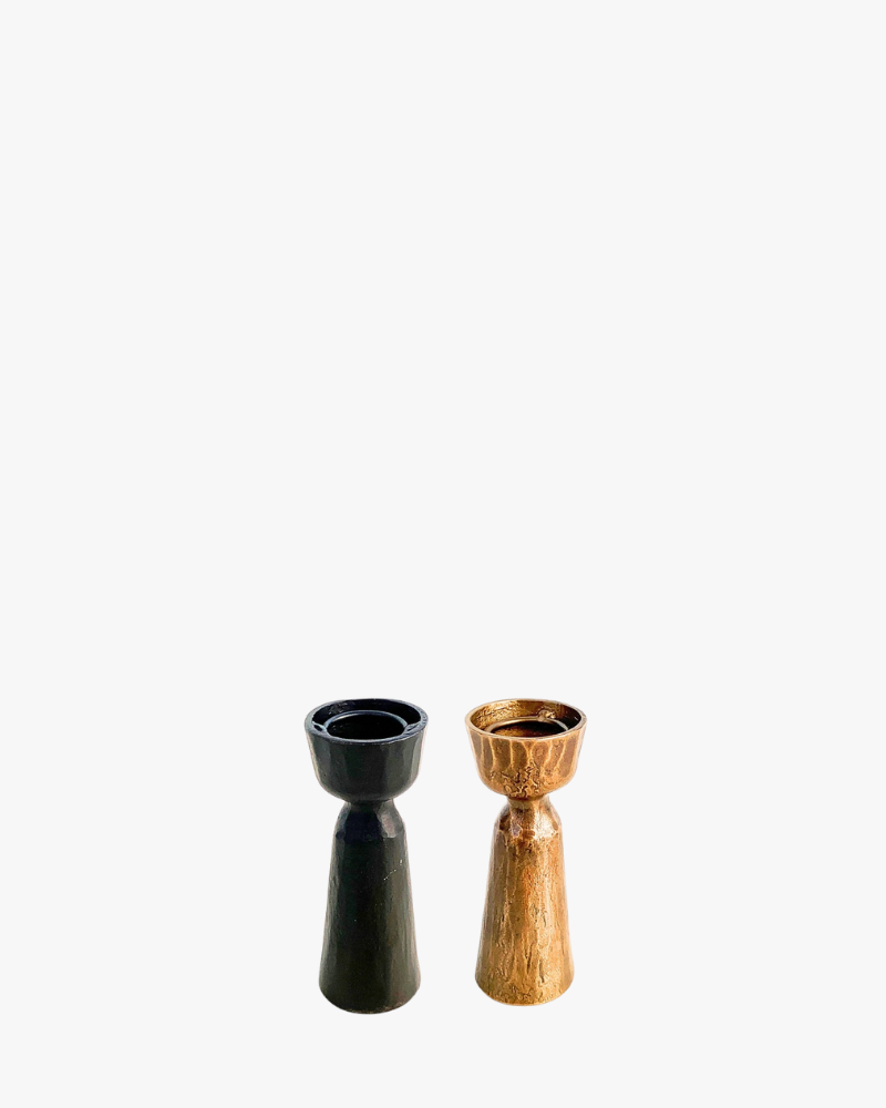 Hand Forged Iron Candle Holders