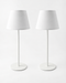 Arly Portable Lamp - Tapered Drum Fabric Shade - Set of 2