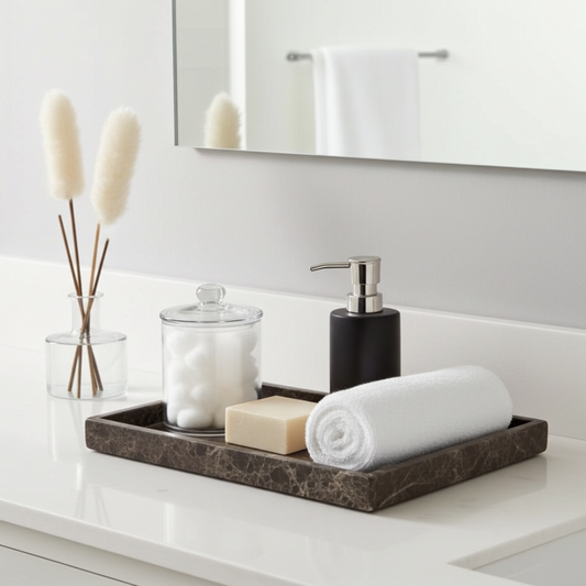 The Vali Tray - Emperador Brown Marble