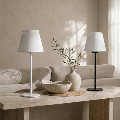 Arden Portable Lamp - Tapered Drum Fabric Shade
