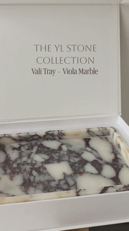 The Vali Tray - Viola Marble