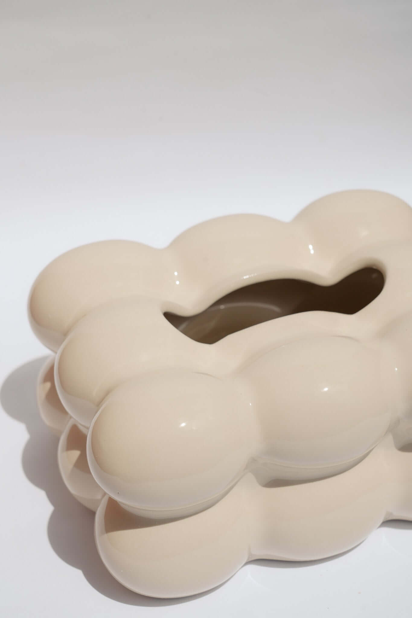 The Bubble Tissue Box - Milky White