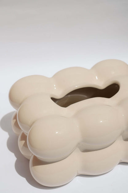 The Bubble Tissue Box - Milky White